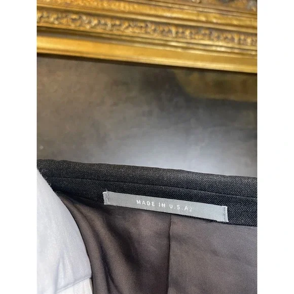 Hickey Freeman 42R USA Made Loro Piana Tasmanian‎ Super 130's Gray 2Btn Blazer